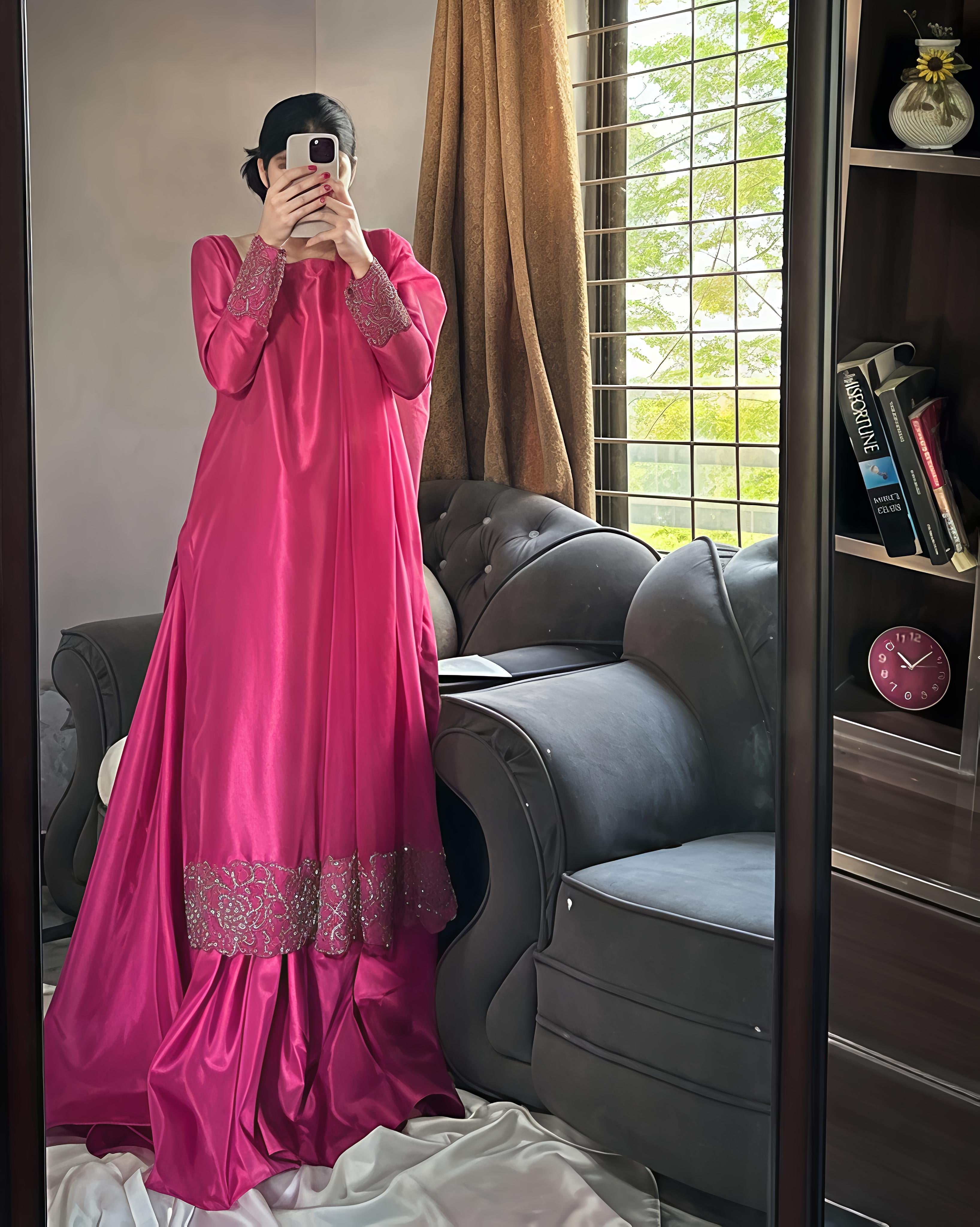 Fuchsia Pink Kurta Suit Set