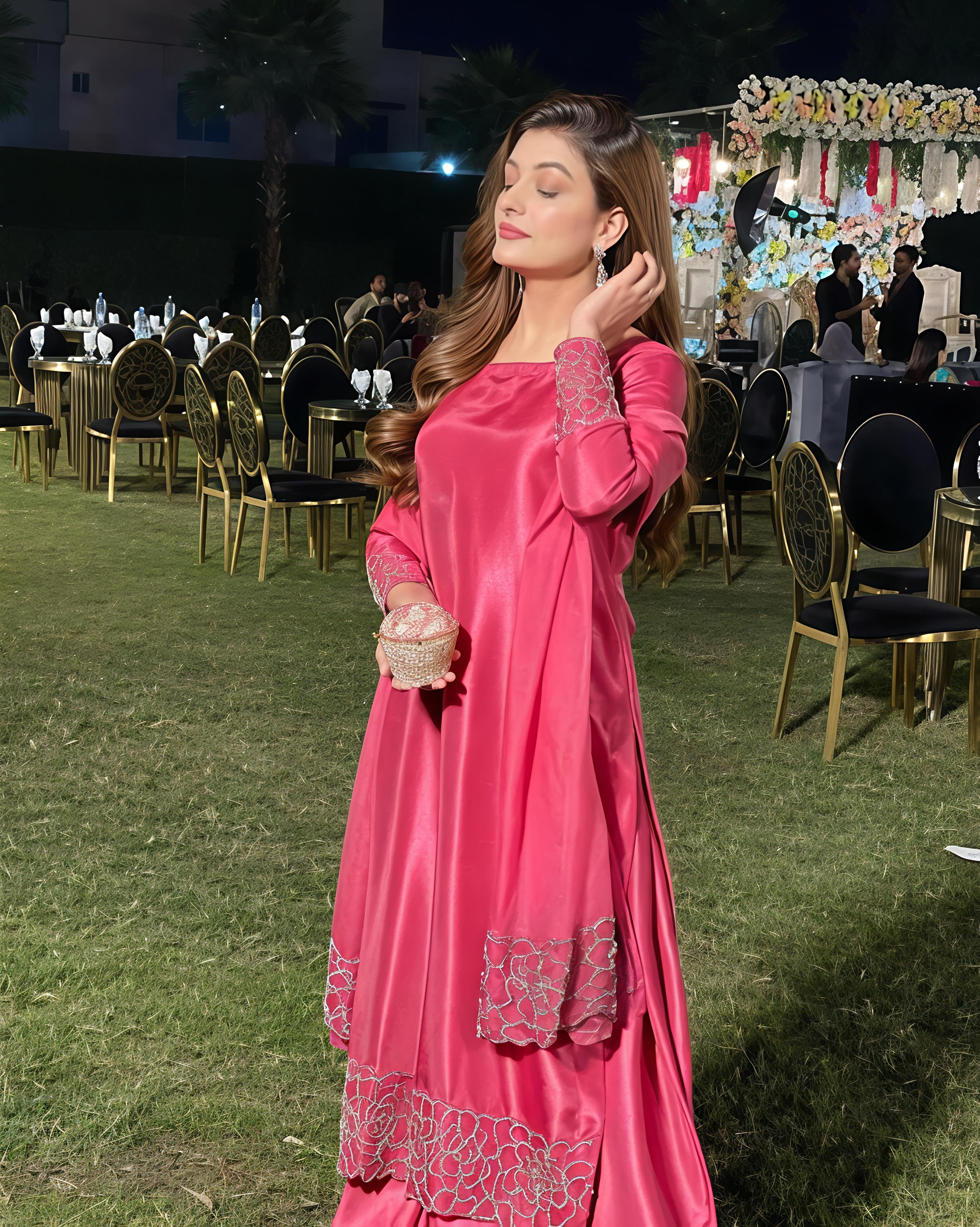 Fuchsia Pink Kurta Suit Set