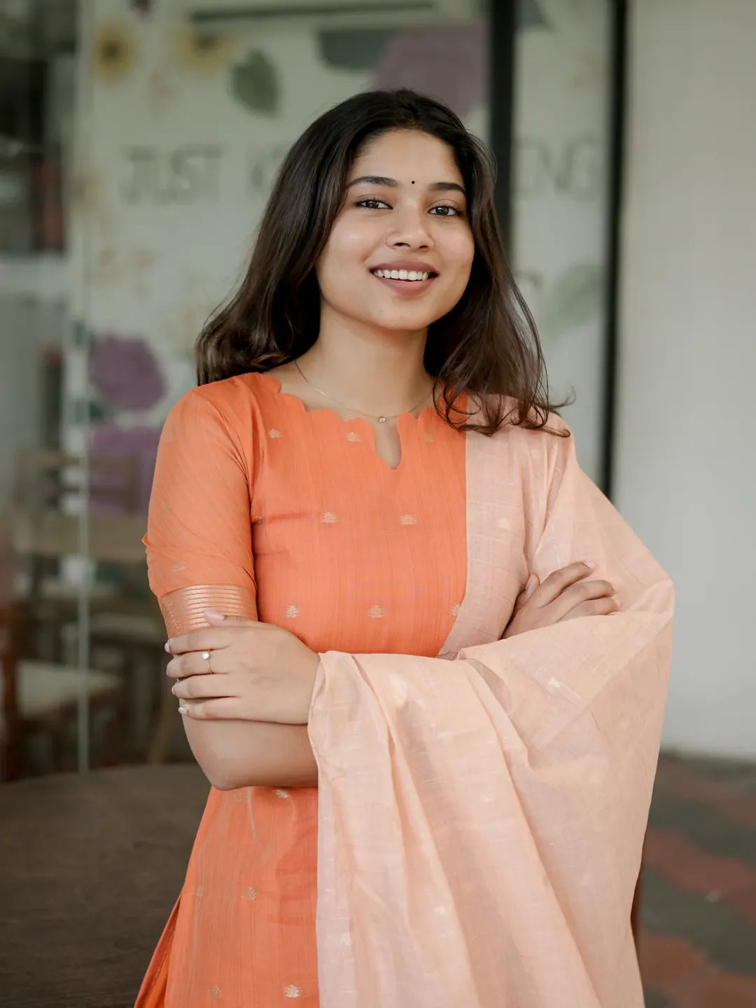 Premium Chanderi Kurti Set