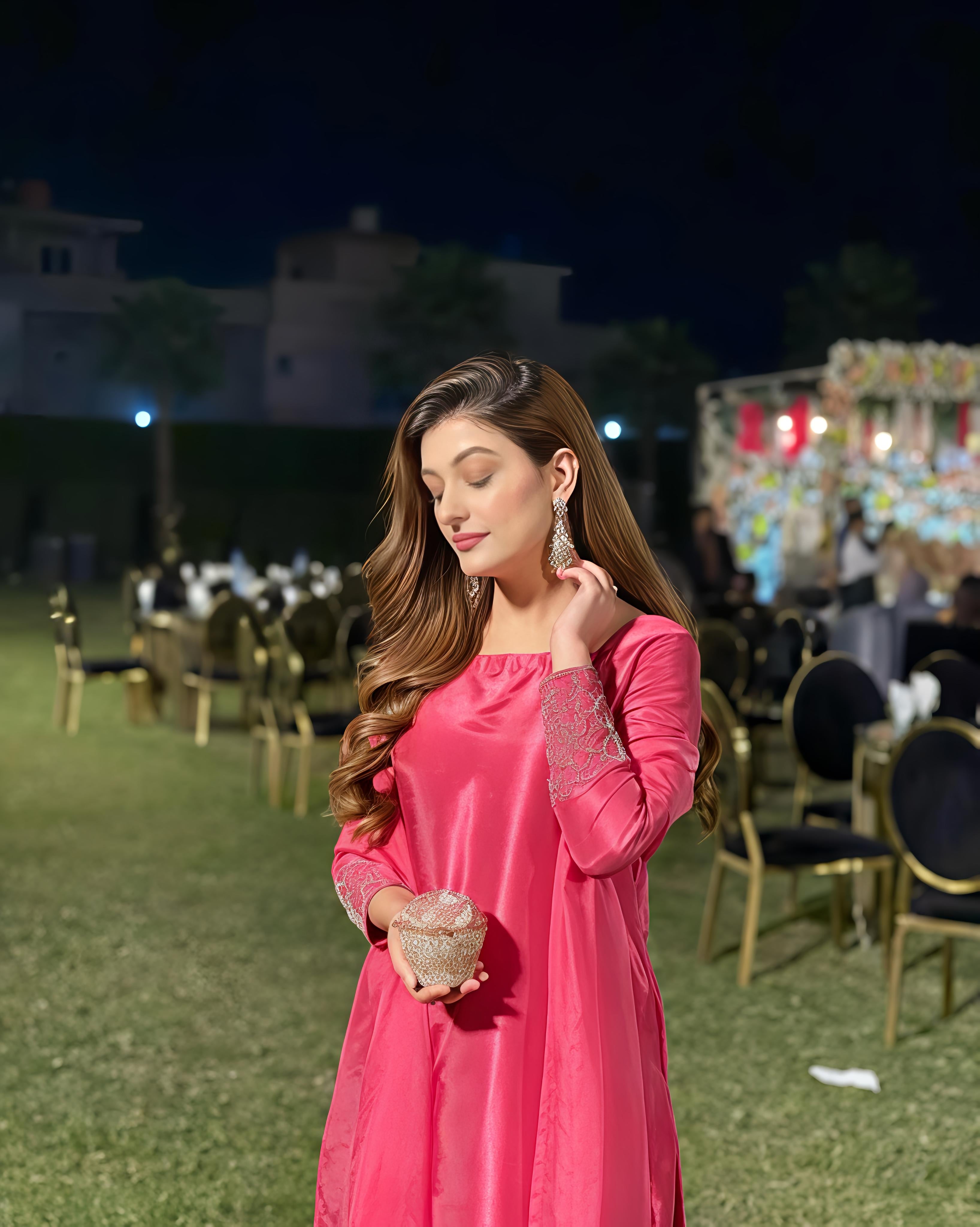 Fuchsia Pink Kurta Suit Set