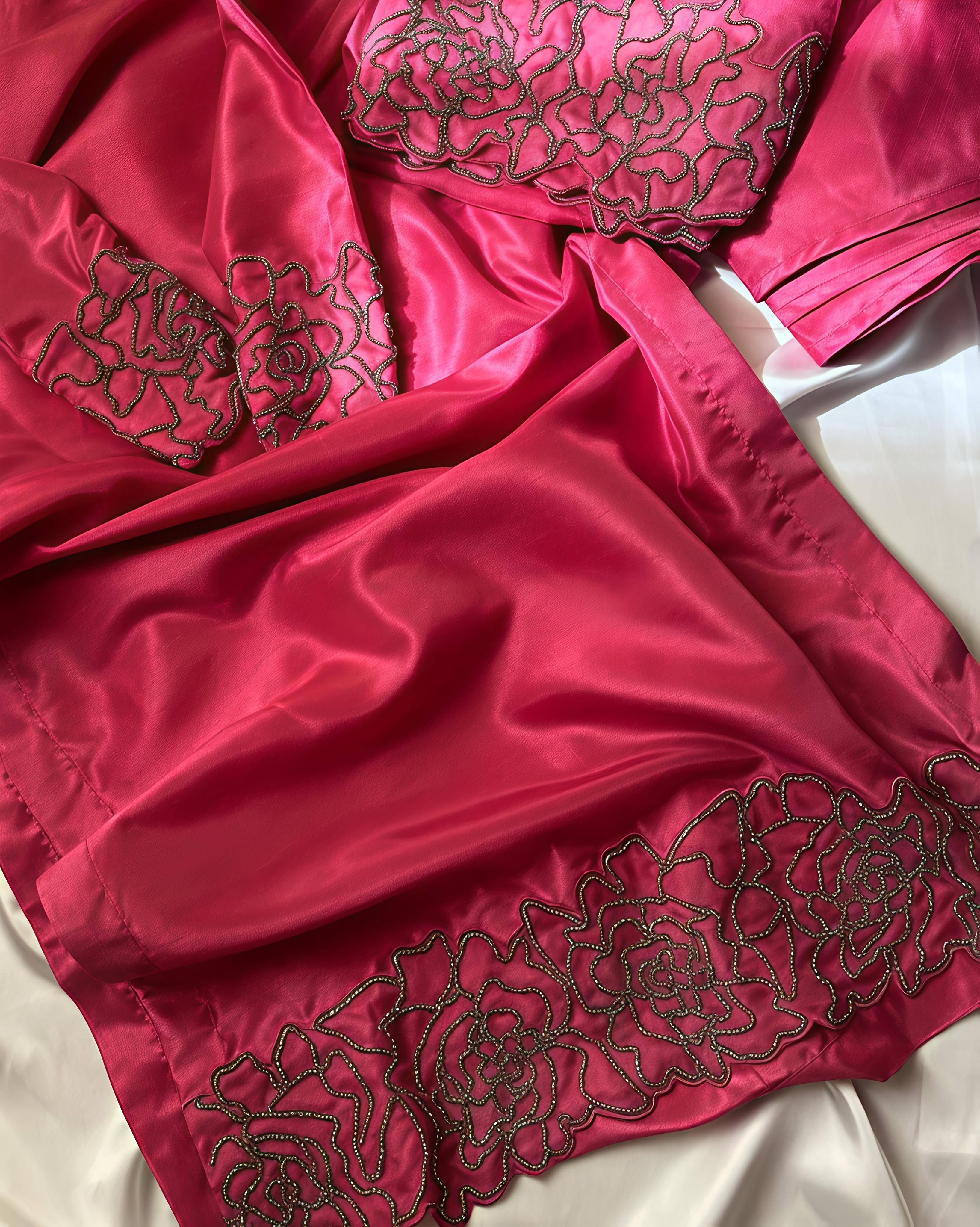 Fuchsia Pink Kurta Suit Set