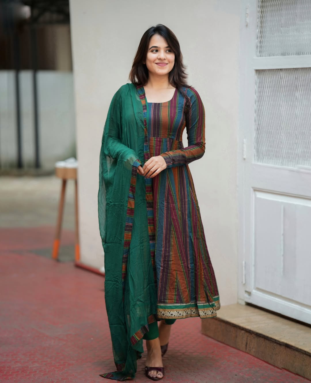 Beautiful Multicolor Anarkali Kurta Set